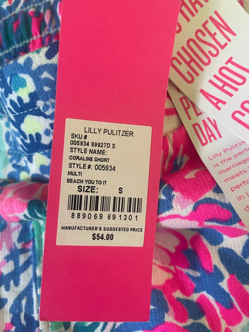 Lilly Pulitzer Coraline Shorts Size S NWT in Beach You To It print - Picture 4 of 5